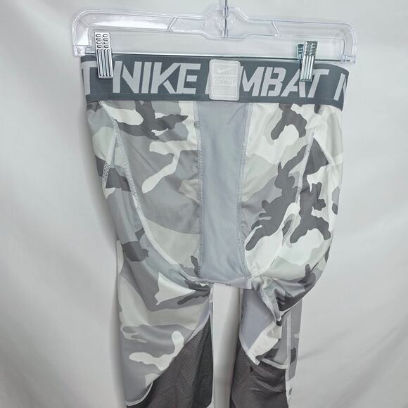 Nike Pro Combat Gray Camo  Hypercool Compression Woodland Training Tights Large - Picture 10 of 11